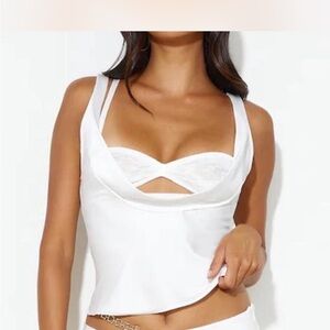 Lioness White Cutout Top